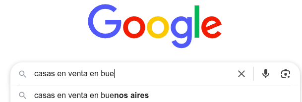 búsquedas de páginas web para inmobiliarias en Google